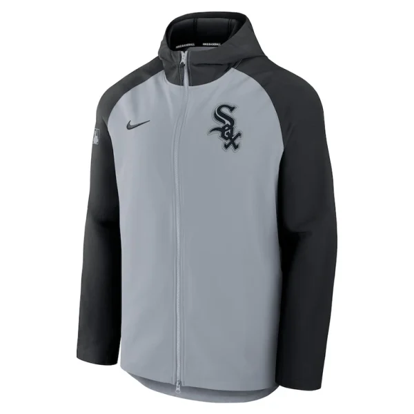 Chicago white sox nike authentic collection raglan performance full zip jacket Grayblack M