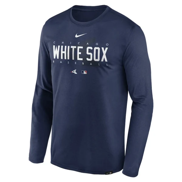 Chicago white sox nike authentic collection team logo legend performance long sleeve t shirt Navy M
