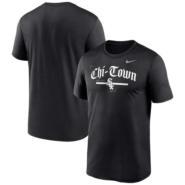 Chicago white sox nike big tall local legend t shirt Black
