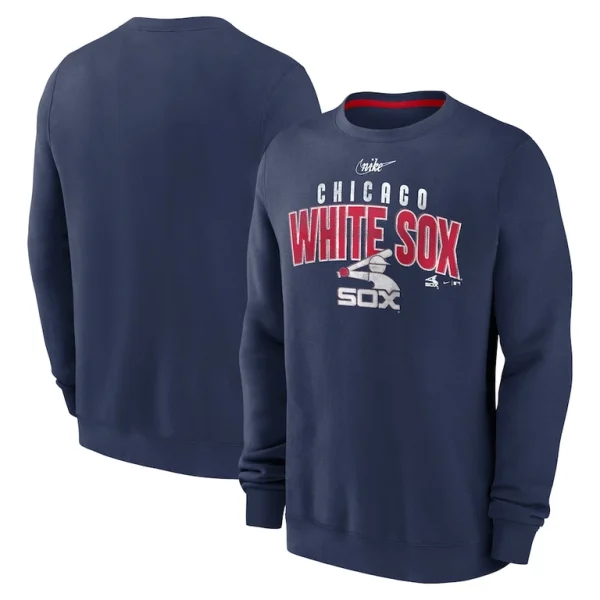 Chicago white sox nike cooperstown collection team shout out pullover sweatshirt Navy