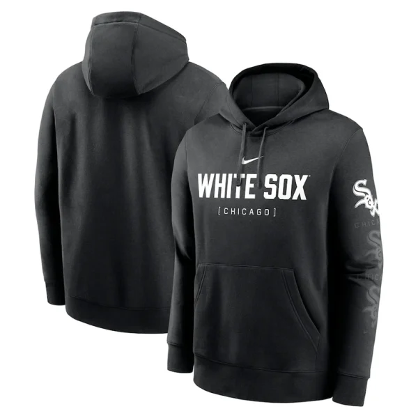 Chicago white sox nike fashion club pullover hoodie Black