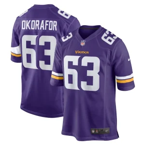 Chim okorafor minnesota vikings nike team game jersey Purple