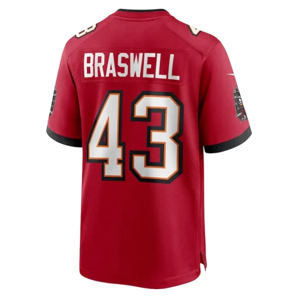 Chris braswell tampa bay buccaneers nike game jersey Red L
