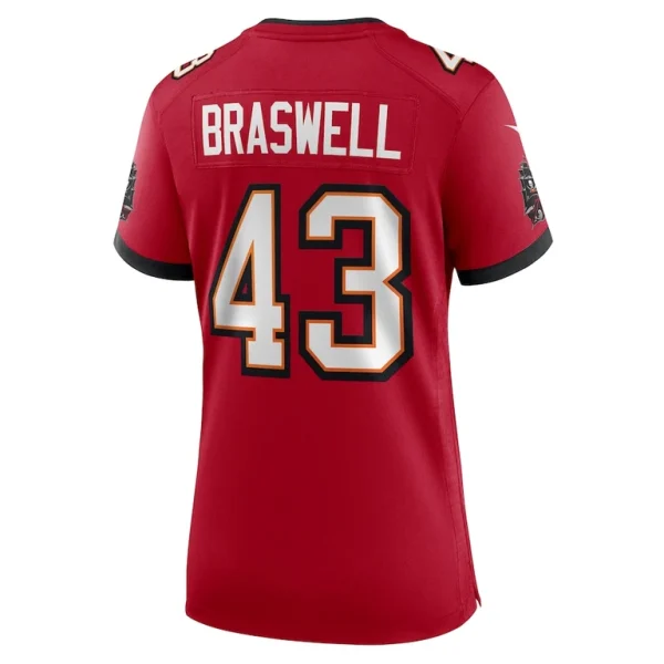 Chris braswell tampa bay buccaneers nike womens game jersey Red L