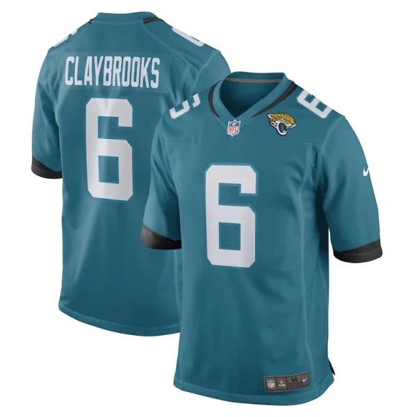 Chris claybrooks jacksonville jaguars nike game player jersey Teal