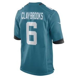 Chris claybrooks jacksonville jaguars nike game player jersey Teal L