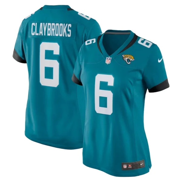 Chris claybrooks jacksonville jaguars nike womens game player jersey Teal