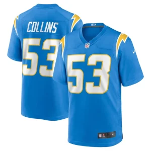 Chris collins los angeles chargers nike team game jersey Powder blue