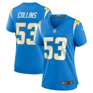 Chris collins los angeles chargers nike womens team game jersey Powder blue