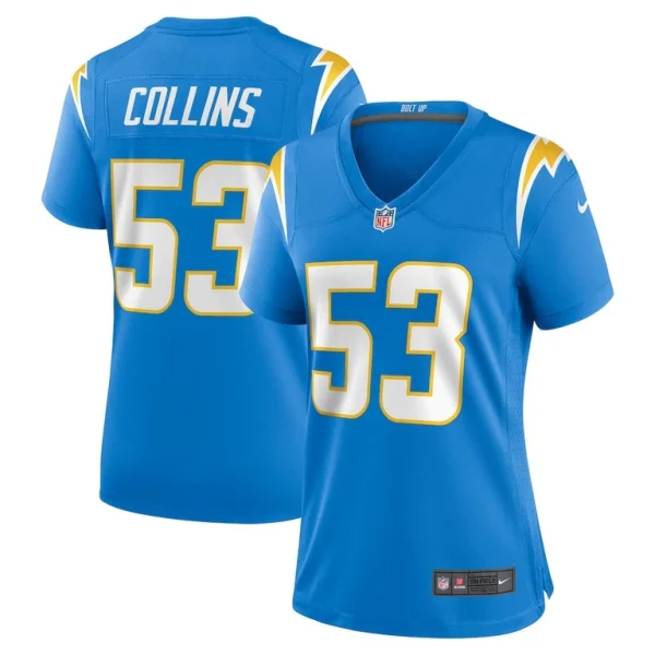Chris collins los angeles chargers nike womens team game jersey Powder blue