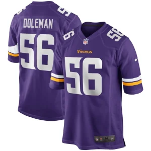 Chris doleman minnesota vikings nike game retired player jersey Purple