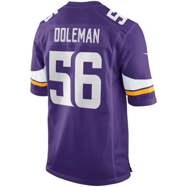Chris doleman minnesota vikings nike game retired player jersey Purple L