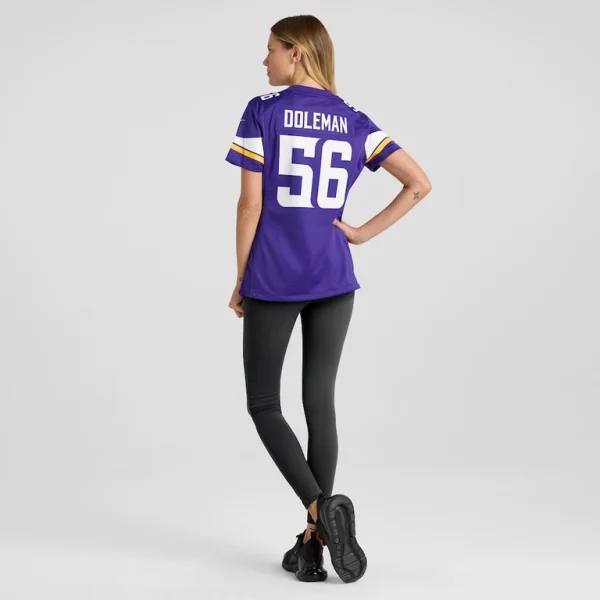 Chris doleman minnesota vikings nike womens game retired player jersey Purple 2XL
