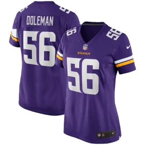 Chris doleman minnesota vikings nike womens game retired player jersey Purple