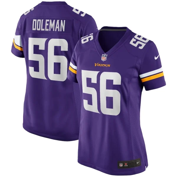 Chris doleman minnesota vikings nike womens game retired player jersey Purple