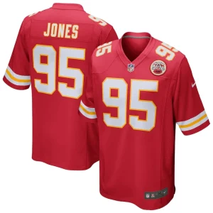 Chris jones kansas city chiefs nike game jersey Red