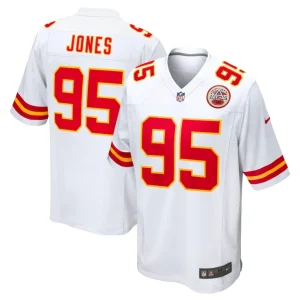 Chris jones kansas city chiefs nike game jersey White