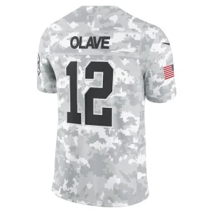Chris olave new orleans saints nike 2024 salute to service limited jersey Arctic camo L