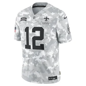Chris olave new orleans saints nike 2024 salute to service limited jersey Arctic camo M