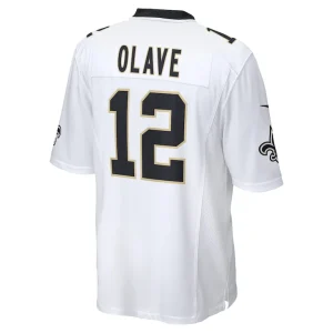 Chris olave new orleans saints nike game player jersey White L
