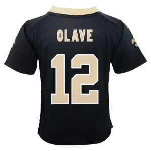 Chris olave new orleans saints nike infant team player game jersey Black 24 MO