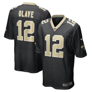 Chris olave new orleans saints nike player game jersey Black
