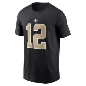 Chris olave new orleans saints nike player name number t shirt Black M