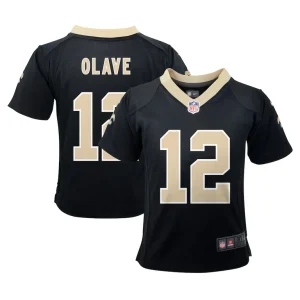 Chris olave new orleans saints nike toddler game jersey Black