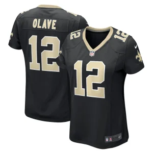 Chris olave new orleans saints nike womens game player jersey Black