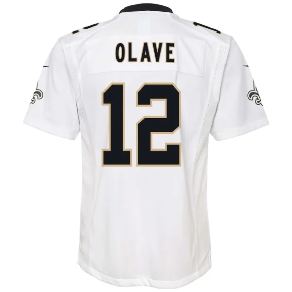 Chris olave new orleans saints nike youth game jersey White Yth L