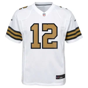 Chris olave new orleans saints nike youth game jersey White Yth M
