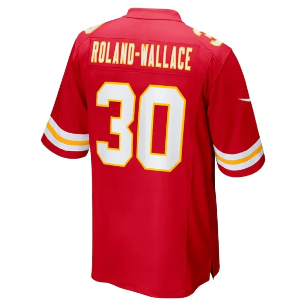 Chris roland wallace kansas city chiefs nike game jersey Red L