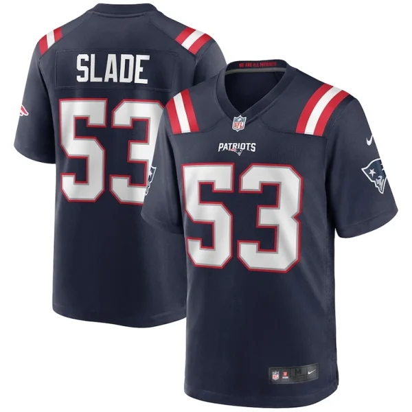 Chris slade new england patriots nike game retired player jersey Navy
