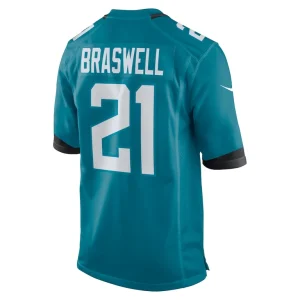 Christian braswell jacksonville jaguars nike team game jersey Teal L