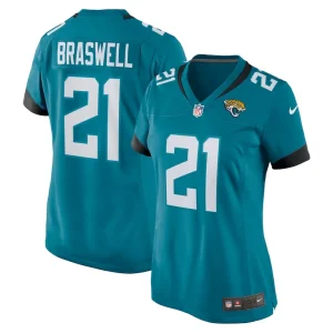 Christian braswell jacksonville jaguars nike womens team game jersey Teal
