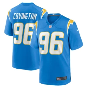 Christian covington los angeles chargers nike team game jersey Powder blue