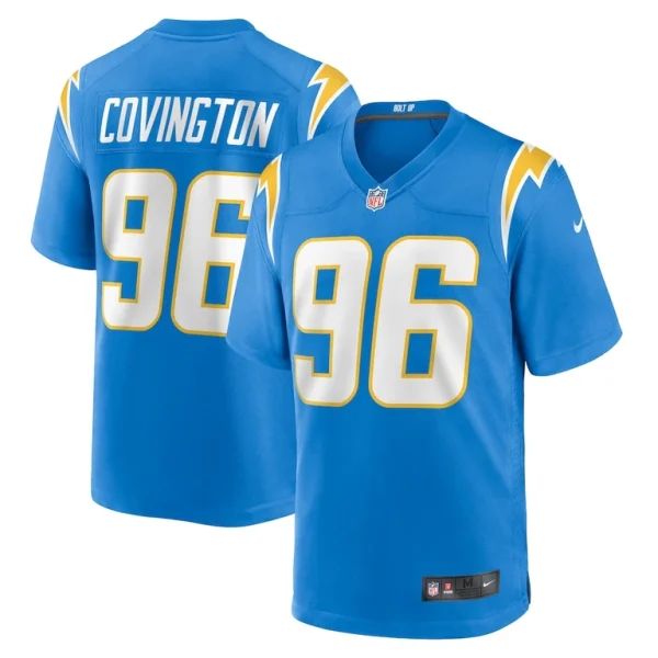 Christian covington los angeles chargers nike team game jersey Powder blue