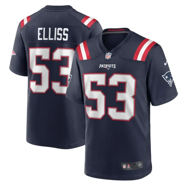 Christian elliss new england patriots nike game jersey Navy