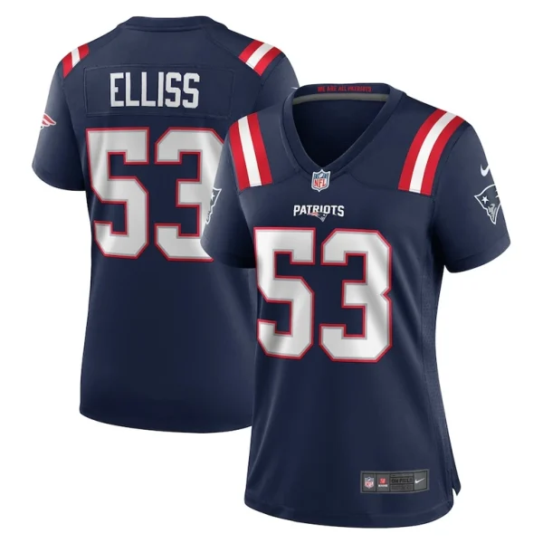 Christian elliss new england patriots nike womens game jersey Navy