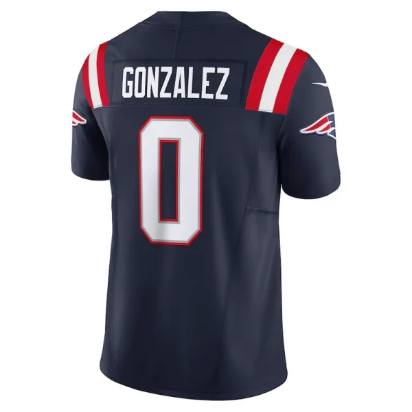 Christian gonzalez new england patriots nike vapor f.u.s.e. limited jersey Navy L
