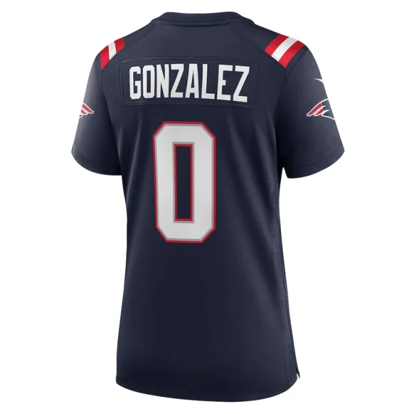 Christian gonzalez new england patriots nike womens team game jersey Navy L