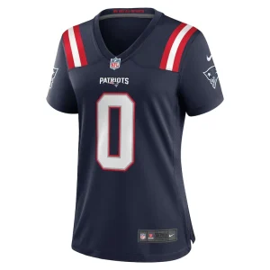 Christian gonzalez new england patriots nike womens team game jersey Navy M