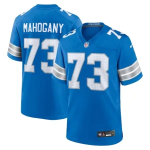 Christian mahogany detroit lions nike team game jersey Blue