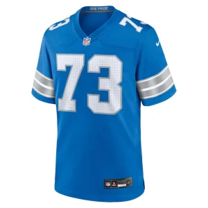 Christian mahogany detroit lions nike team game jersey Blue M