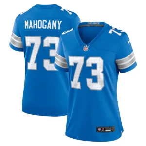 Christian mahogany detroit lions nike womens team game jersey Blue