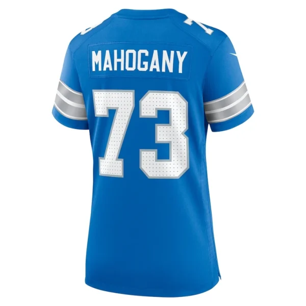 Christian mahogany detroit lions nike womens team game jersey Blue L