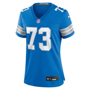 Christian mahogany detroit lions nike womens team game jersey Blue M