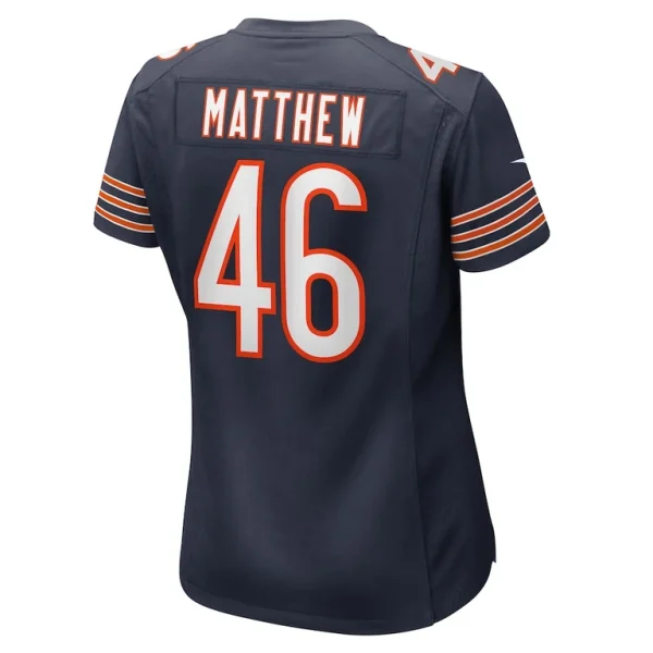 Christian matthew chicago bears nike womens game jersey Navy L