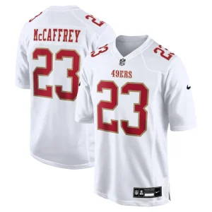 Christian mccaffrey san francisco 49ers nike fashion game jersey Tundra white
