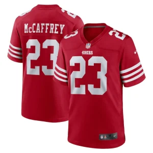 Christian mccaffrey san francisco 49ers nike game player jersey Scarlet